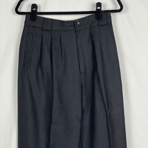 Vintage Giorgio Sant’Angelo 100% Wool High Rise Pleated Slacks - Women’s 8 - Picture 2 of 6